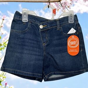 Wonder Nation Sz 7-8 🌺Blue Jean Shorts for Everyday Comfort